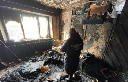 Следователи проводят проверку по факту гибели двух человек на пожаре